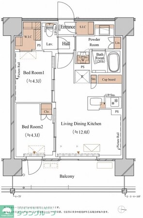 ブランシエスタ木場の物件間取画像